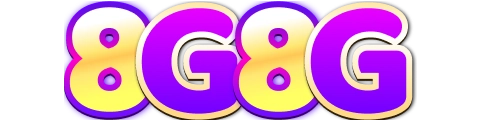 Logo 8g8g.com Indonesia untuk kasino online, slot gacor, live casino, taruhan olahraga, bonus member baru, deposit QRIS, dan penarikan dana cepat